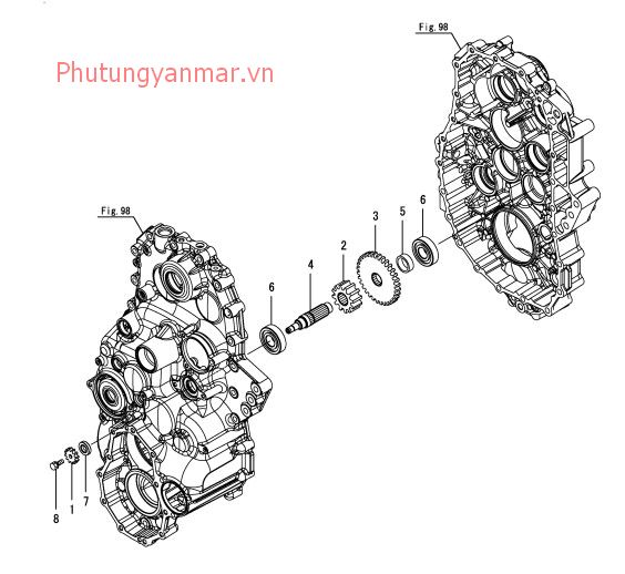 Trục truyền động quay số 3